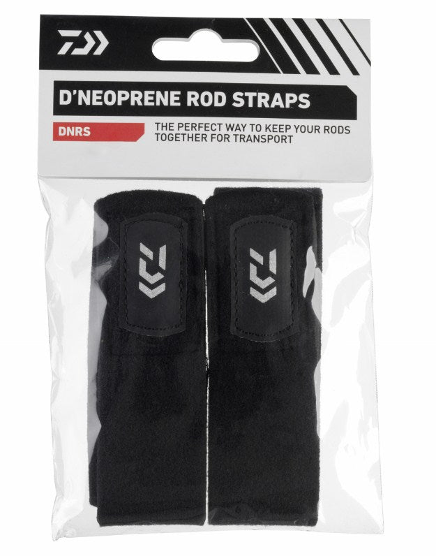 Неопренови ленти DAIWA NEOPRENE ROD BELT SET М - 2 броя в опаковка, идеални за транспортиране на въдици.