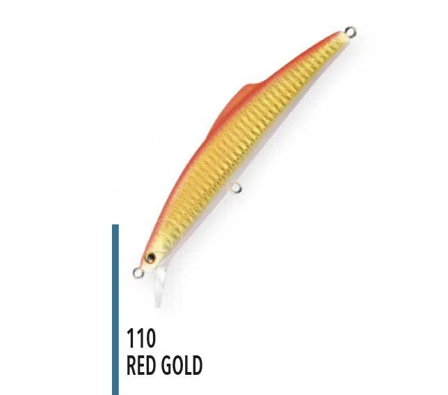 Морски воблер NOMURA HARU - 14cm / 32gr - Sinking в цвят RED GOLD, идеален за риболов на баракуди и лаврак