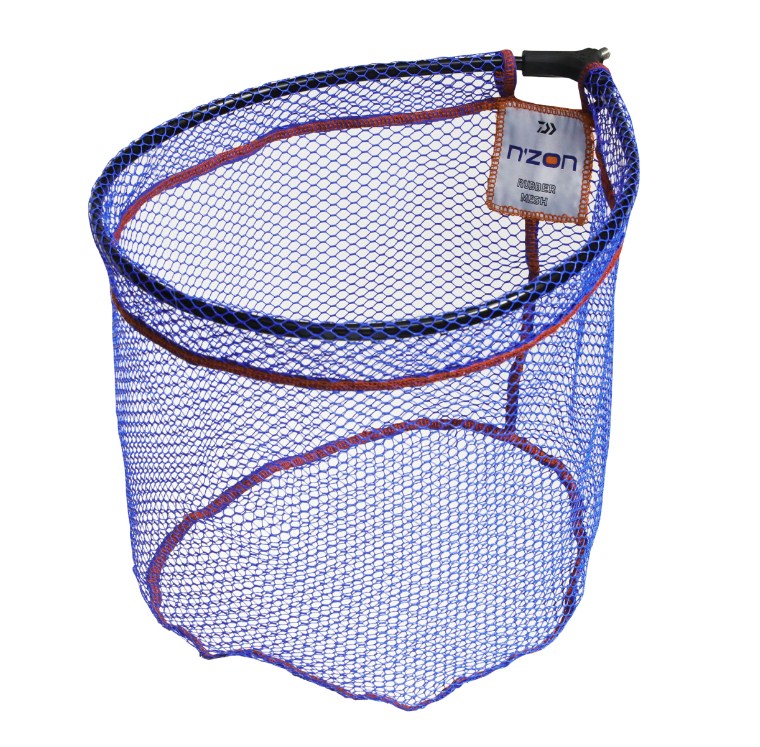 Глава за кеп DAIWA N'ZON RUBBER MESH LANDING NET - 45/50/60cm с гумирано покритие и здрава алуминиева рамка.