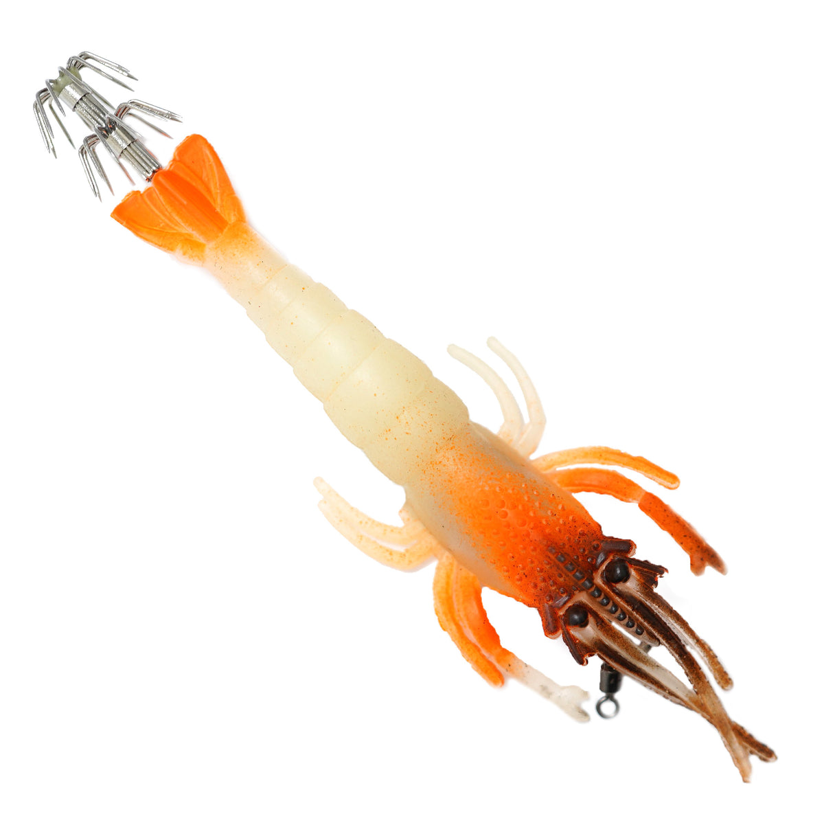 Силиконовая флуоресцентная креветка Hikaru Glowing Squid Jig - 10.5cm
