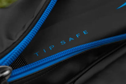 Калъф за върхове PRESTON Supera X Tip Safe with blue zipper and TIP SAFE label.