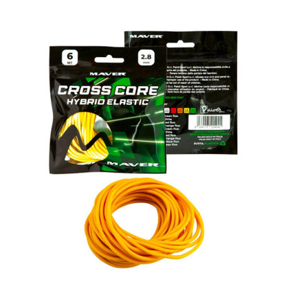 Плътен хибриден ластик за щека - MAVER Cross Core Hybrid Elastic - 6 метра