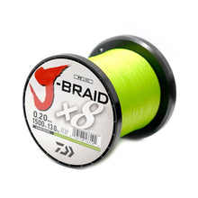 Плетено влакно Daiwa J-BRAID X8 CHARTREUSE (жълто) - 1500m