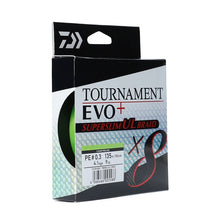 Плетено влакно DAIWA TOURNAMENT 8 BRAID EVO+ SUPERSLIM CHARTREUSE (жълто) - 135m