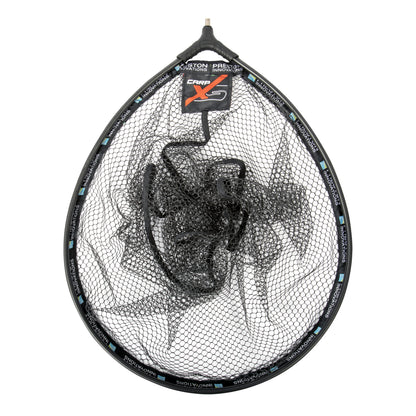Глава за кеп PRESTON Carp XS Landing Net - черна мрежа за улов на риба с иновативен дизайн.