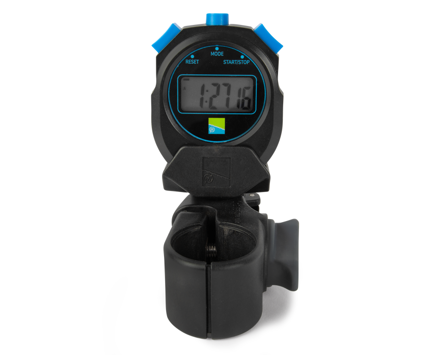 Хронометър PRESTON Offbox Stopwatch with digital display and button controls.