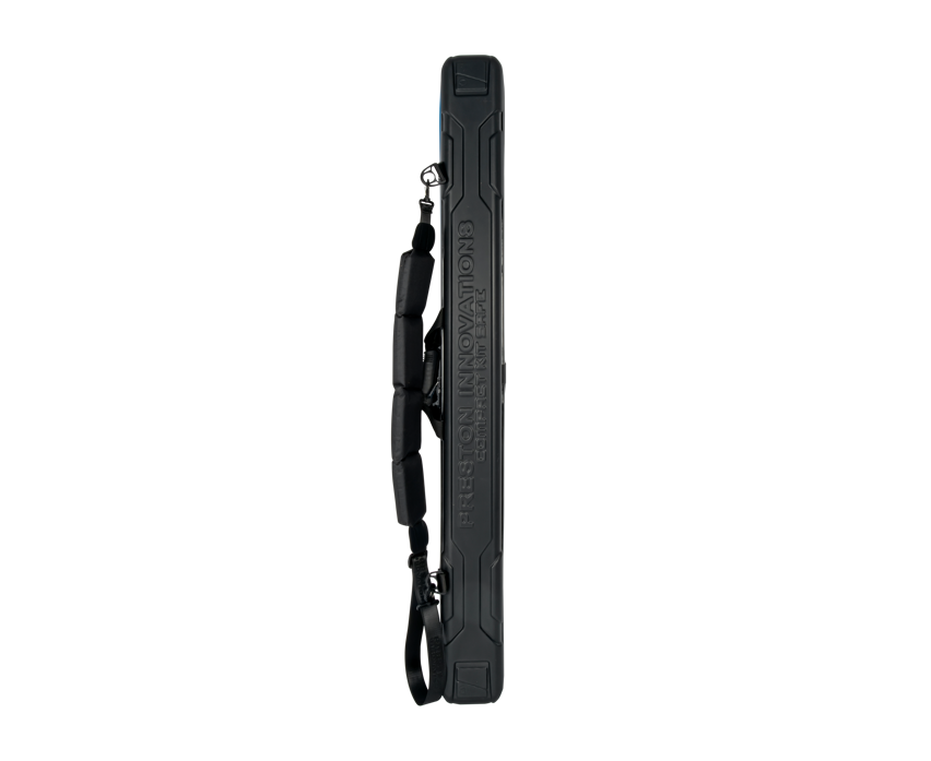 Твърд калъф PRESTON HARDCASE COMPACT KIT SAFE side view showcasing its sleek design and handle.