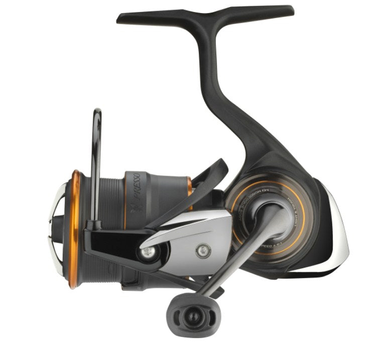 Макара с преден аванс DAIWA 21 PRESSO LT, лек риболовен инвентар за пъстърва, отлична чувствителност и прецизност.