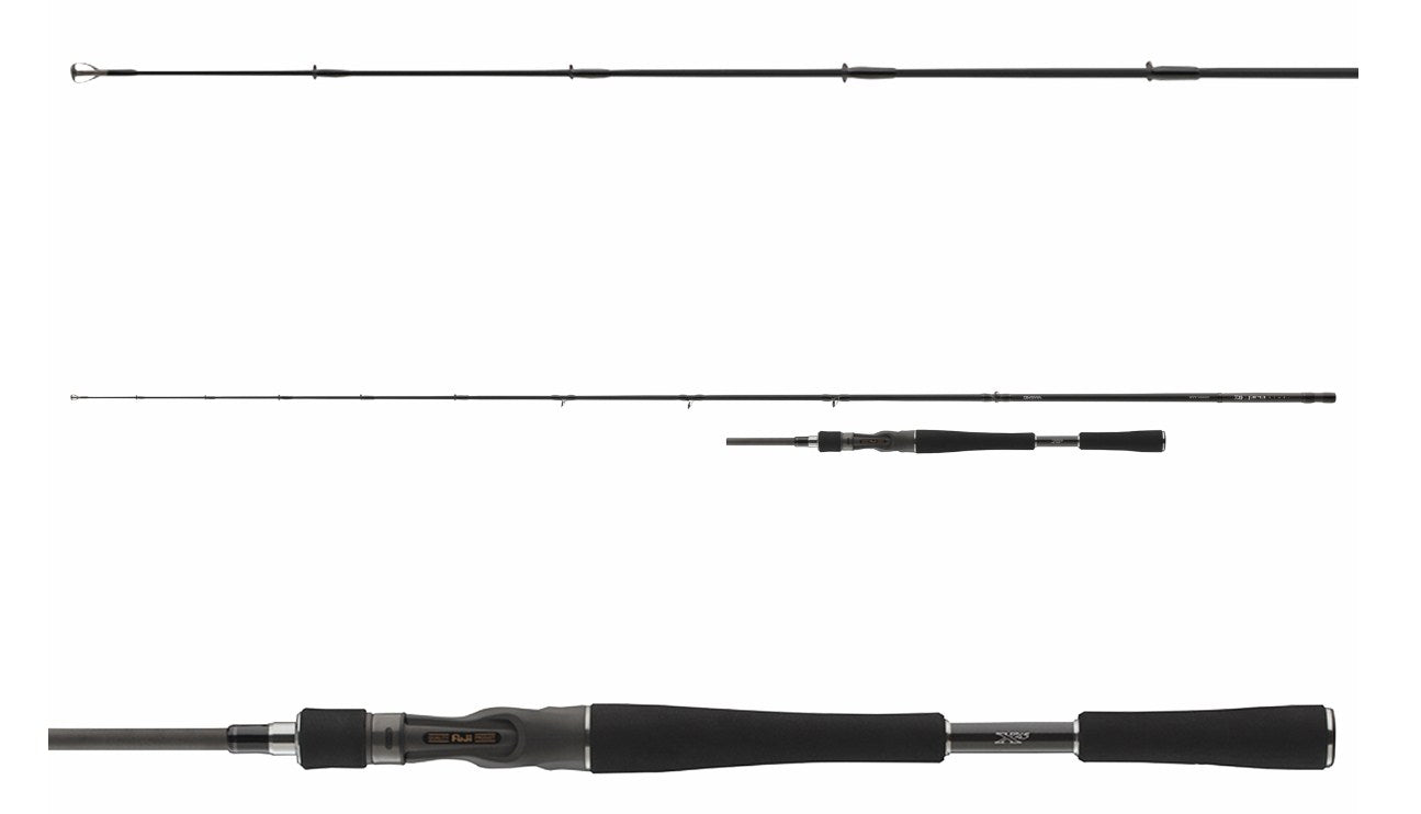 Бейткастинг спининг въдица DAIWA PRO STAFF PELAGIC BAITCAST - 2.00m/30-80gr вид отгоре и отстрани