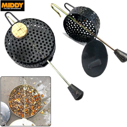 Комплект Бейтдропери MIDDY Bait Dropper - метални хранилки за риболов, малък и голям размер.