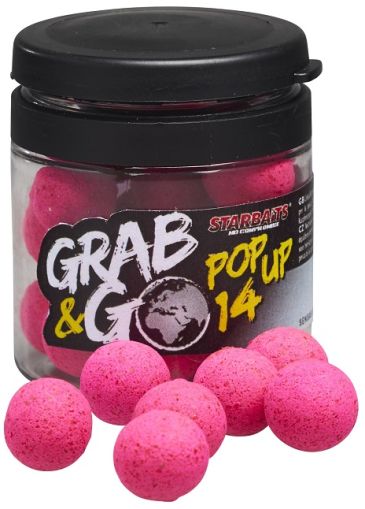 Плуващи топчета STARBAITS POP-UP G&G - STRAWBERRY - 14MM в опаковка 20 гр с ярък аромат на ягоди.