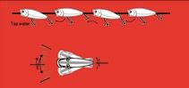 Попер Nomura SMALL POPPER - 5.5cm/7gr - floating риболовен уред с показано движение при риболов.