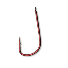 Вързани куки - DAIWA SAMURAI ROACH HOOKS червена кука с J-образна форма, идеална за риболов.