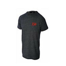 Футболка DAIWA D-VEC T-SHIRT - темный сива с красное логотип