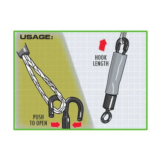 Clips for hooklengths KODEX STIKK-HOOKLINK CLIPS