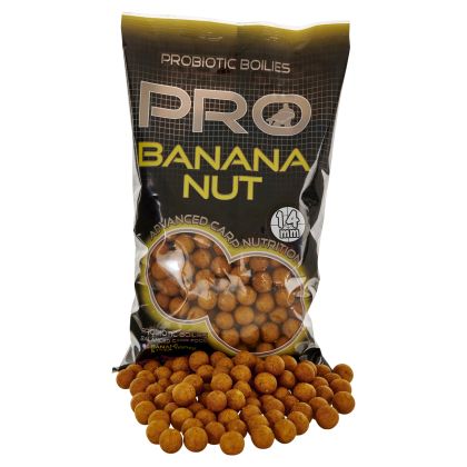 Протеинови топчета STARBAITS PRO BANANA NUT BOILIES - 14MM - 800GR
