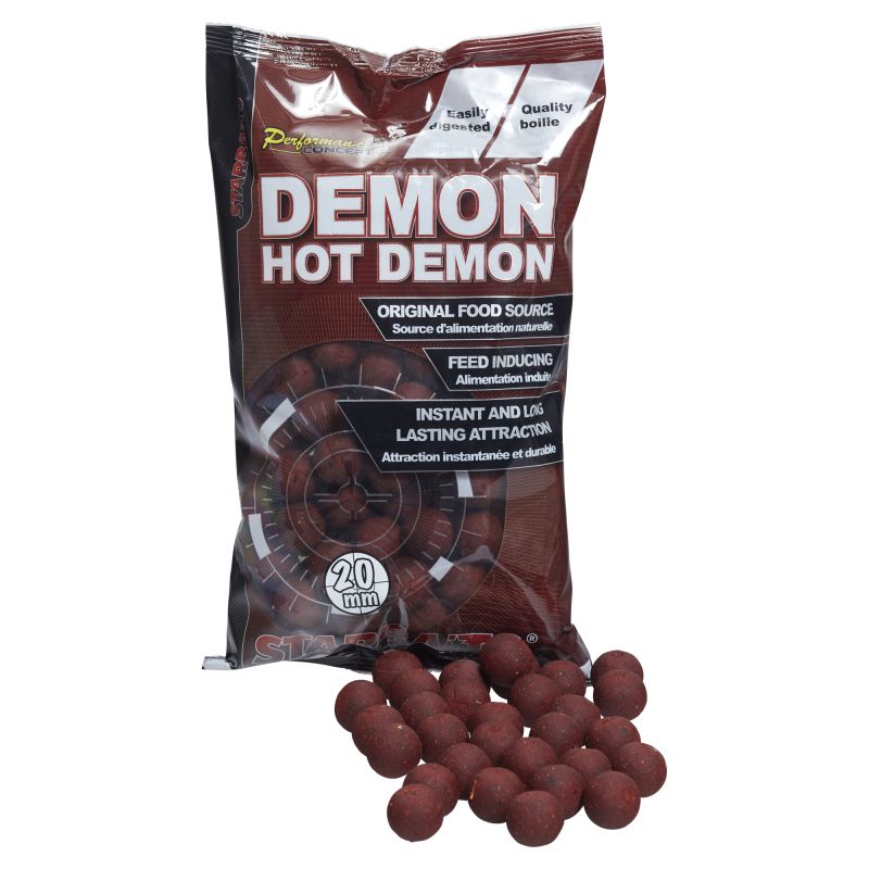 Протеинови топчета STARBAITS HOT DEMON BOILIES - 14MM - 800GR в опаковка с 20мм топчета и атрактивен вкус.