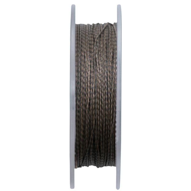 Шарански повод - ESP ANCHOR BRAID CAMO BROWN 10M/20LB на рулон с тъмно кафяв цвят.