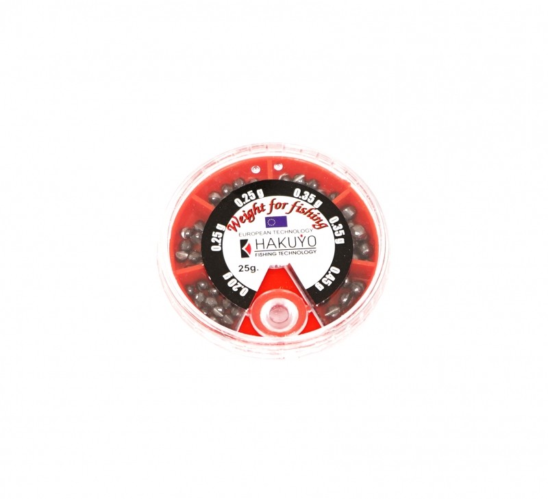 Цепени сачми  -  25гр кутия / размери: 0.20g / 0.25g / 0.25g / 0.35g / 0.35g / 0.45g