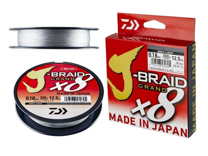 Плетено влакно Daiwa J-BRAID GRAND X8 LIGHT GREY (светло сиво) - 270m