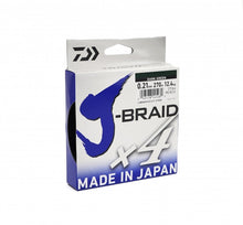 Плетено влакно Daiwa J-BRAID X4 DARK GREEN (тъмно зелено) - 270м - опаковка от влакно, произведено в Япония.