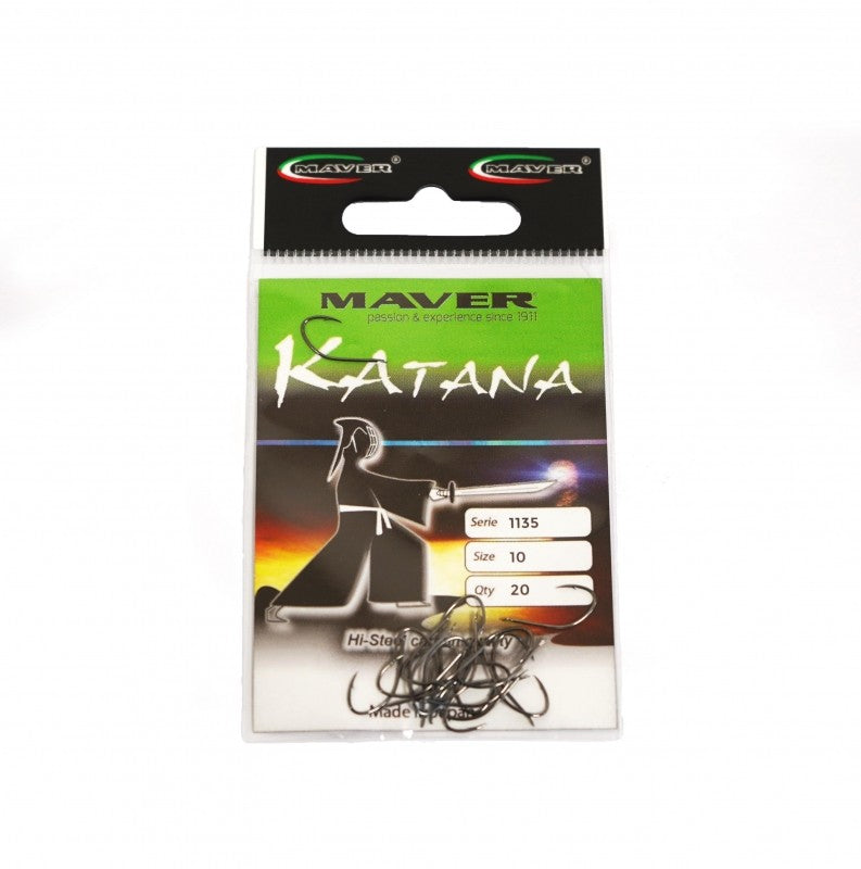 Куки MAVER Katana 1135A Black Nickel - 20 бр в пакет