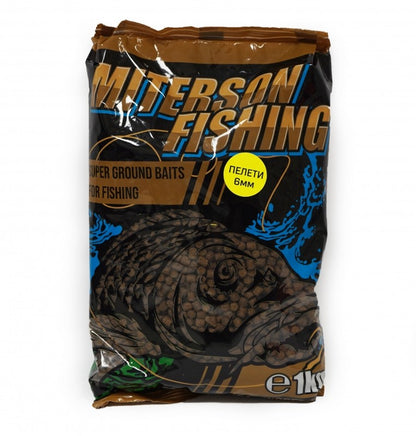 Пелети Miterson Fishing Feed Pellets 6mm - 1kg