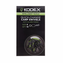 Quick-change swivel KODEX QUICK CHANGE CARP SWIVELS No 8 - 10 pcs per pack
