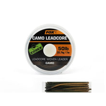 Лидкор Fox Camo Leadcore - 50lb, 22.7kg, 7m, камуфлажен, плетен лидер за риболов