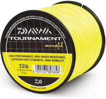 Монофилно влакно Daiwa Tournament YELLOW / ЖЪЛТО - голяма бобина