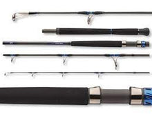 Въдица за морски риболов - Daiwa SALTIGA AIR PORTABLE, показваща многосекционен дизайн с удобни дръжки.