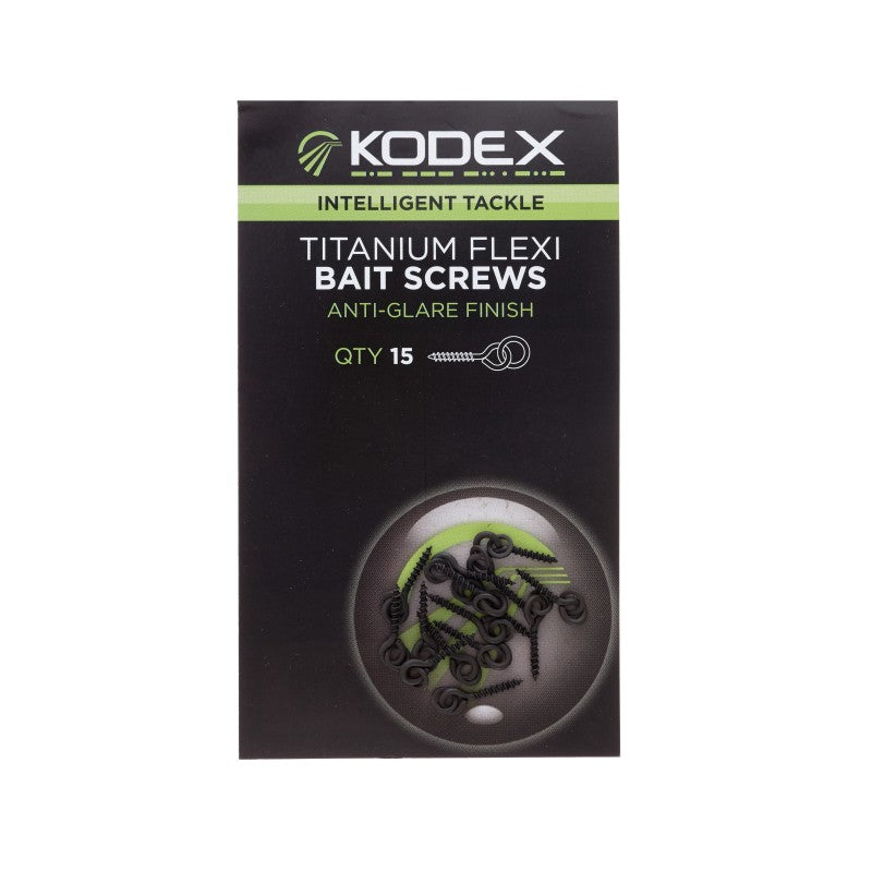 Șuruburi pentru momeală KODEX Titanium Flexi Bait Screws - 15 buc. în pachet