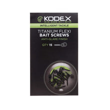 KODEX Titanium Flexi Bait Screws - 15 pcs per pack