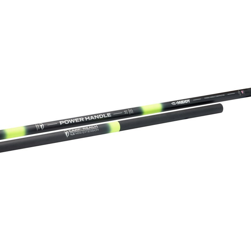 Телескопична дръжка за кеп MIDDY Power Handle - 2.5m, с композитни материали и удължител.