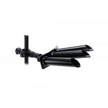 Стойка за фидер въдици - FORMAX TRIPLE ROD HOLDER с три отвора за въдици, монтирана на крака.