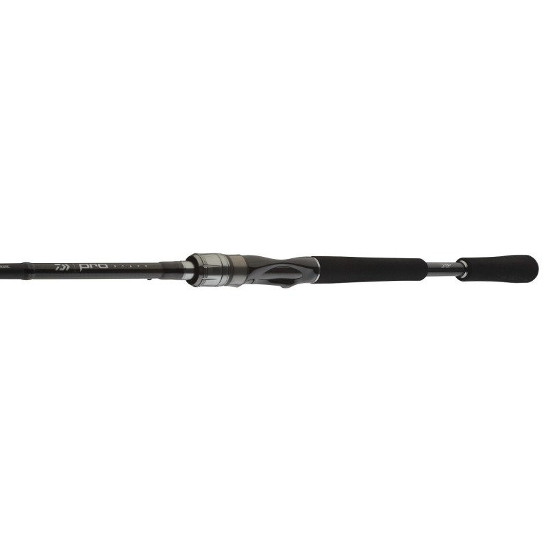 Спининг въдица DAIWA PRO STAFF PERCH - 2.10m/5-28gr с черен дизайн и ергономична ръкохватка.