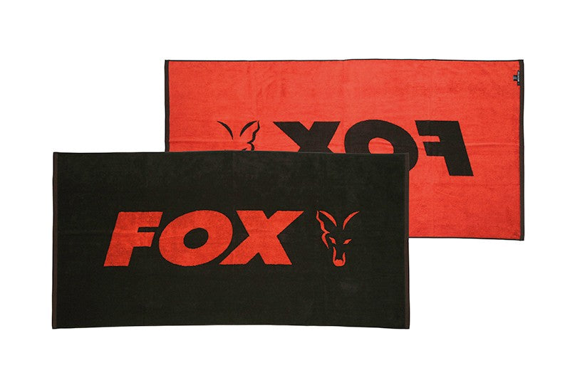 Плажна кърпа - Fox Beach Towel - BLACK & ORANGE  80x160cm