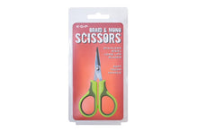 Ножицa за платено влакно - ESP Braid & Mono Scissors в опаковка, идеални за рязане на плетени поводи.