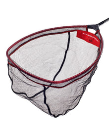 Глава за кеп  - DAIWA TOURNAMENT NATURAL LANDING NET / модел 2023, червен и черен кеп за риболов, монофилна мрежа.