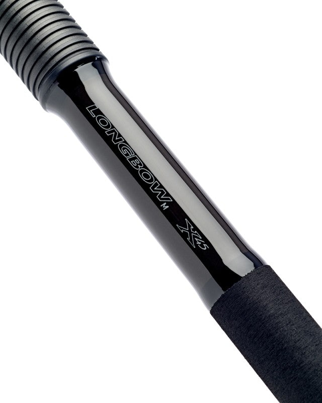 Шаранджийска въдица - DAIWA LONGBOW X45 M 13FT/3.96м / 4LB детайл на дръжка и лого.