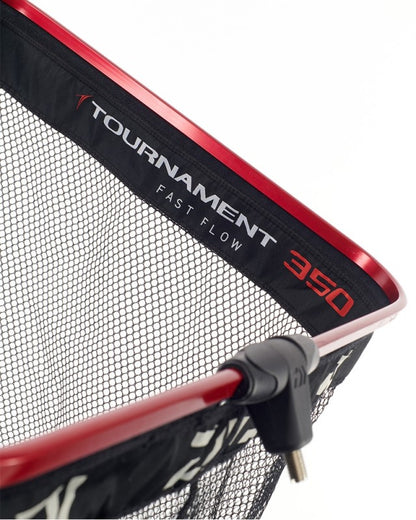 Живарник - DAIWA TOURNAMENT KEEPNET FAST FLOW MK II - 3.50 метра с черна мрежа и червен алуминиев ръб.