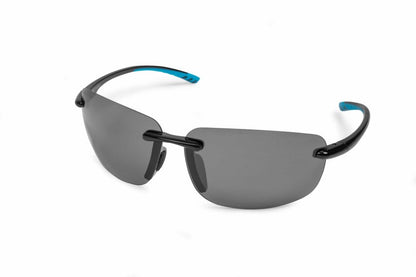 Поляризирани слънчеви очила PRESTON X-LT POLARISED SUNGLASSES - сиви лещи с черен и син дизайн.