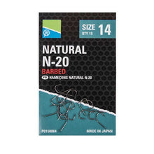 Куки с контра PRESTON NATURAL N-20 HOOKS