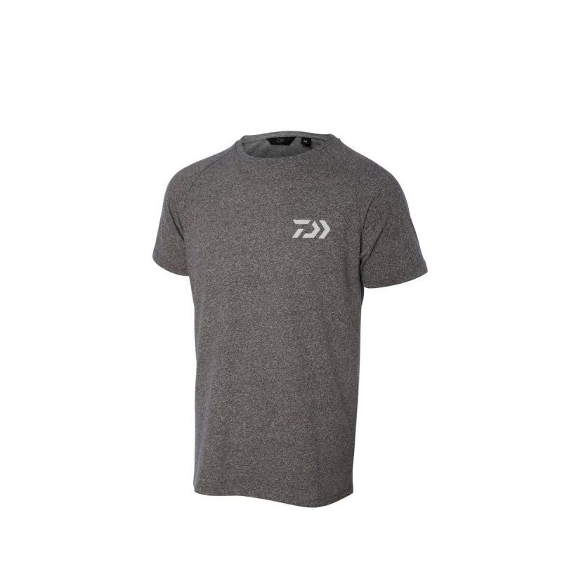 Тениска DAIWA D-VEC T-SHIRT -  светло сива с бяло лого, удобна къс ръкав тениска с лого.