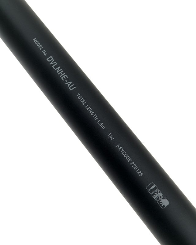 Удължител за дръжка за кеп DAIWA D-VEC 1.5M LANDING NET HANDLE EXTENSION, черен, дължина 1.5м, съвместимост с модели Daiwa