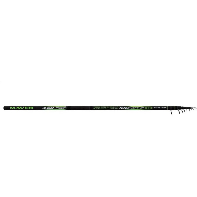 Телеcкопична мач въдица Maver ROKY UNIVERSAL CASTING - 5.00м/100гр с карбонов дизайн и качествени водачи.