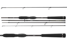 Спининг въдица DAIWA 23 MEGAFORCE TRAVEL SPIN - 2.25m/7-25gr - 5 секции, вид от различни ъгли, идеална за пътувания.