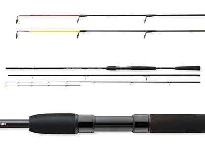 Фидер въдица CORMORAN BULL FIGHTER U-POWER FEEDER - 3.90m / 80-230gr с карбонова конструкция и сменяеми върхове.