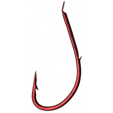 Вързани куки - DAIWA SAMURAI TROUT SBIROLINO HOOKS червена кука с остър връх.
