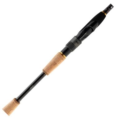Телескопичен спининг - DAIWA BALLISTIC X TELE SPIN 1.90m / 4-15gr в елегантен черен и дървен дизайн.